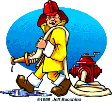 Funny Firefighter Cartoon - Free Clipart Images