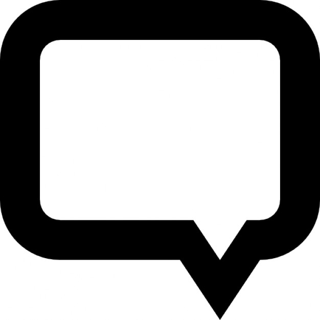 Rounded speech bubble - Icon | Download free Icons