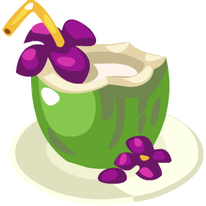 Coconut Drink Drawing