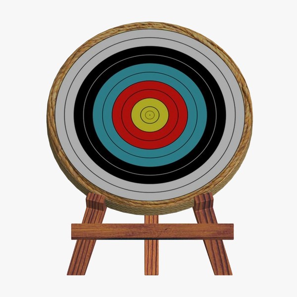 Archery Target 3D Model Made with 123D 123Dapp.