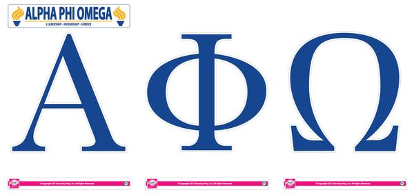 Alpha Phi Omega Jumbo Letter Decals – SororityShop