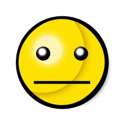 Blank Face Smiley Classic Round Sticker | Zazzle