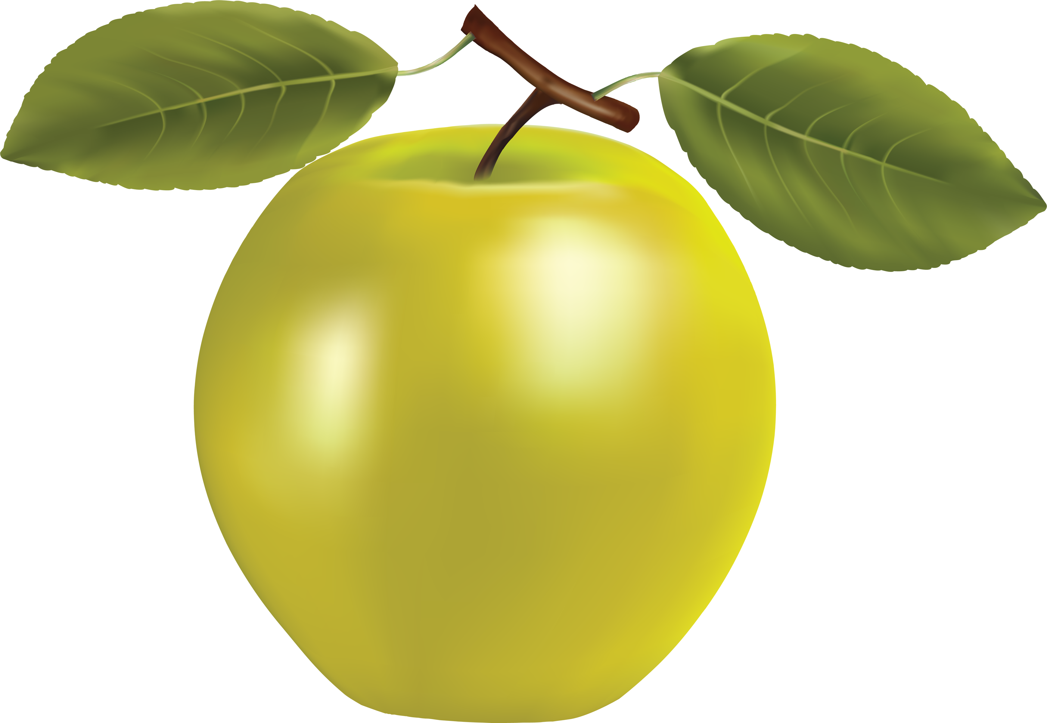 Yellow Apple Clip Art