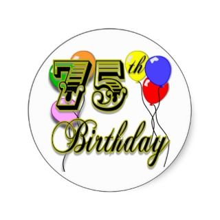 75 year birthday clipart