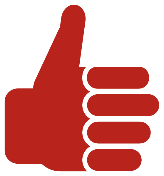Red Thumb Up Clip Art - vector clip art online ...