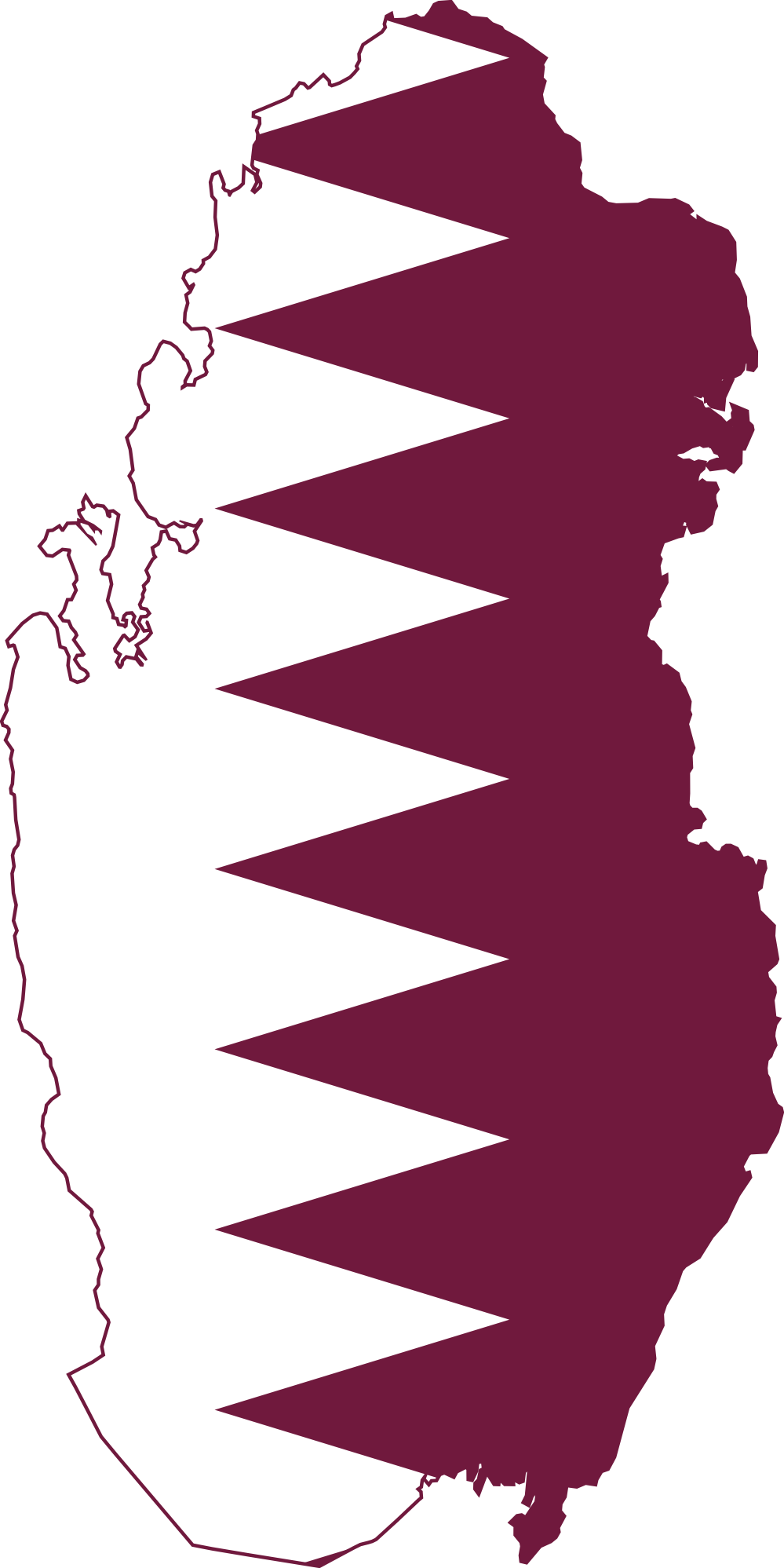 Clip art flag map of qatar drapeau bandiera clipart best