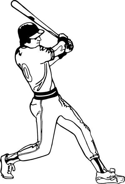 Illustration of a baseball batter.