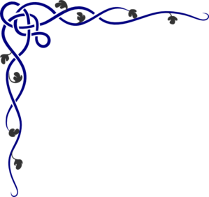 Cobalt Border Script Version clip art - vector clip art online ...
