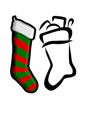 Christmas Stocking Art - ClipArt Best