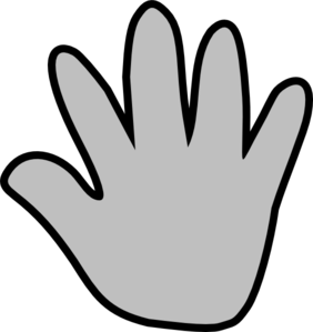 Pink Handprint Clip Art Vector Online Royalty Free
