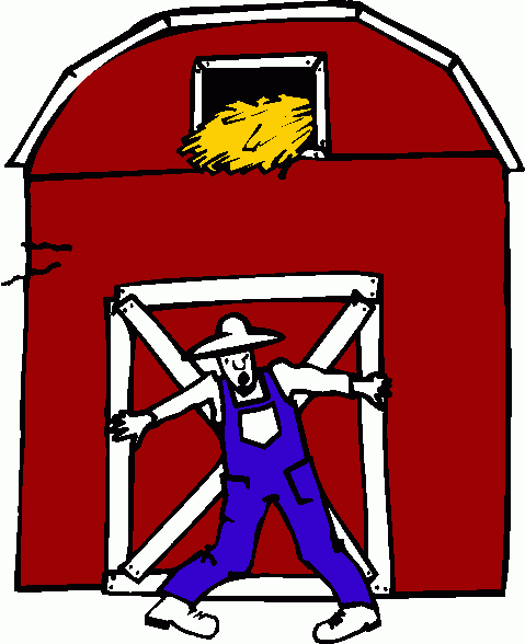 barn_&_farmer clipart - barn_&_farmer clip art