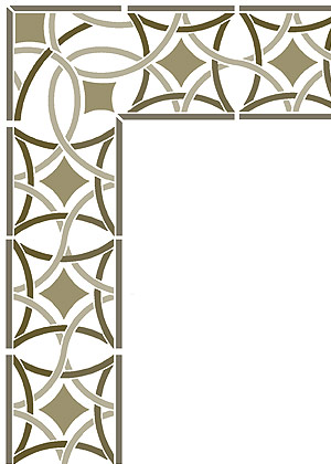 Moroccan Stencils Moroccan Border Stencil Moroccan Filigree Stencil
