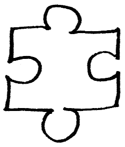 Puzzle Pieces Outline - ClipArt Best