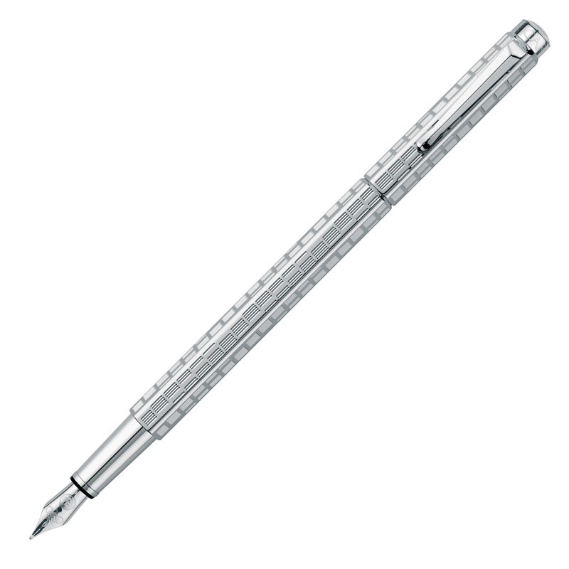 Caran D'Ache Ecridor - Rotation Rhodium Fountain Pen- Medium Nib ...