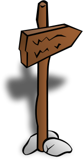 Free Wooden Sign Post Clip Art