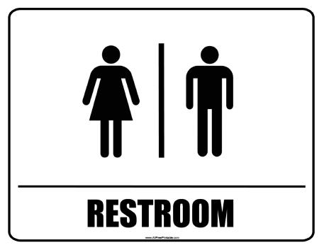 Restroom Signs Printable - ClipArt Best