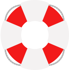 Lifesaver Red And Grey clip art - vector clip art online, royalty ...
