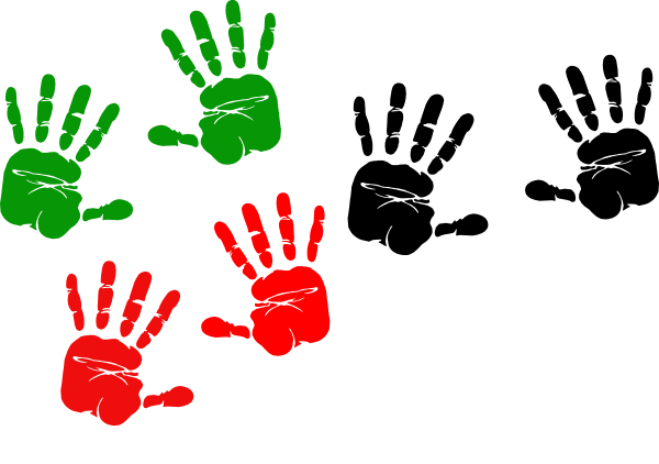 Palestinian Handprints clip art - vector clip art online, royalty ...