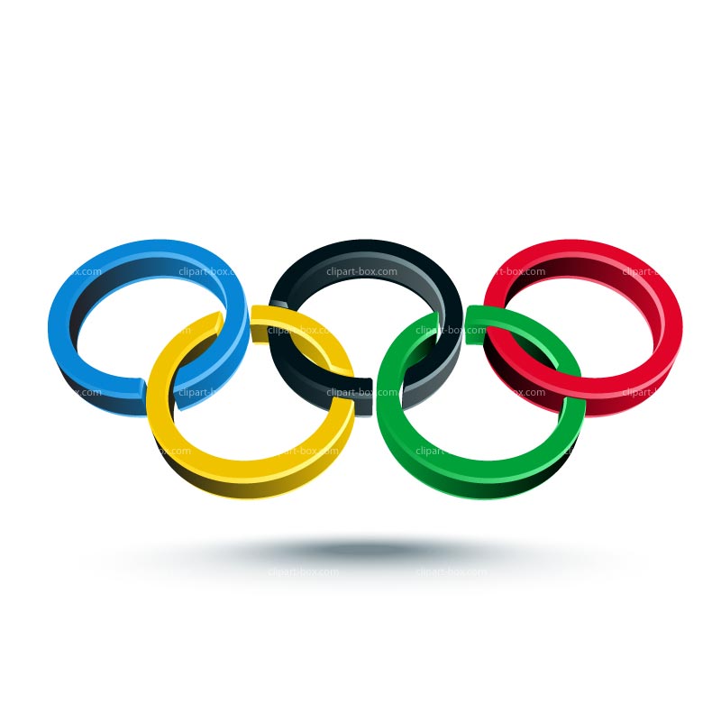 CLIPART OLYMPIC RINGS 3D | Royalty free vector design