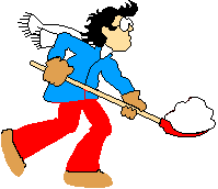 Seasonal weather winter snow and snow storm clip art