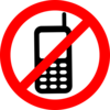 No Cell Phones Allowed clip art - vector clip art online, royalty ...