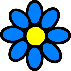 Blue Flower Clipart - Tumundografico