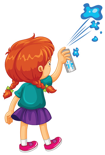 Clip Art Of A Spray Paint Clip Art, Vector Images & Illustrations ...