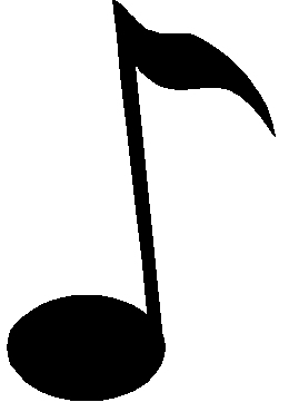 Progs music note single - Free Clipart Images