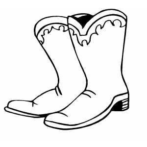Cowboy Boot Clip Art Free