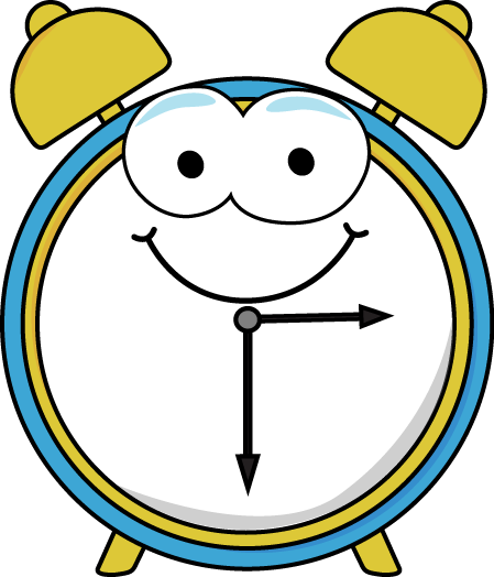 Cartoon alarm clock clipart