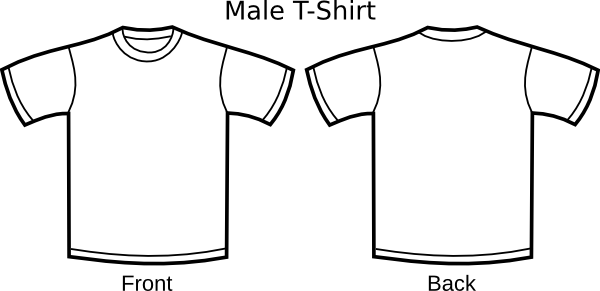 T Shirt Template Clip Art - vector clip art online ...