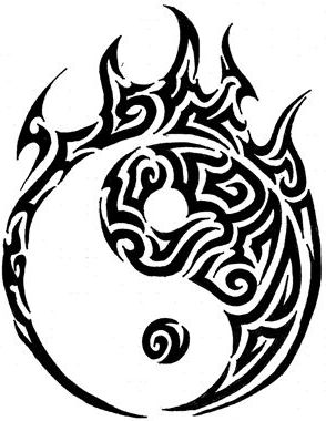 Tribal Yin Yang - ClipArt Best