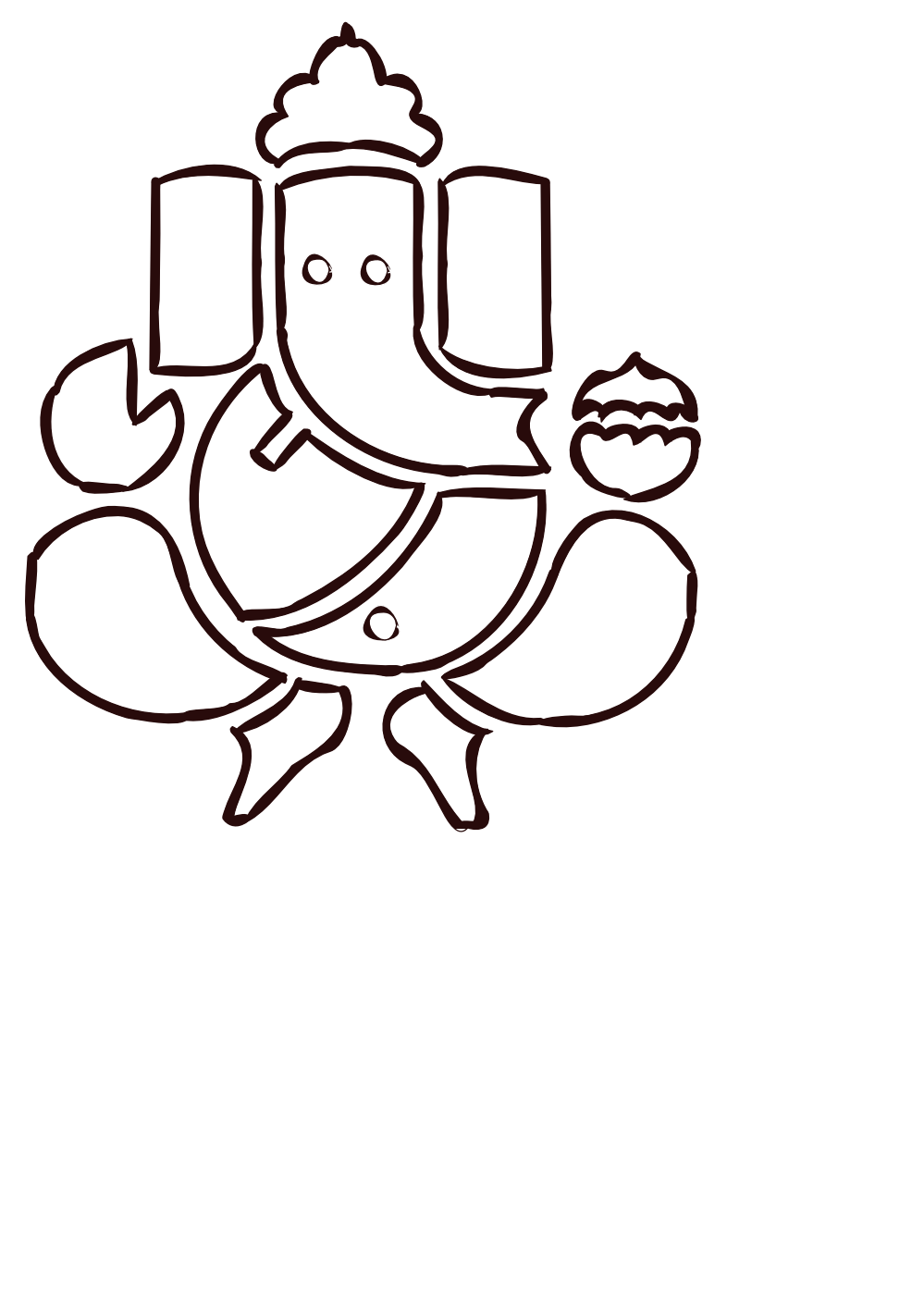 Black & White Clipart Of Ganesh - ClipArt Best
