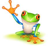 Blue Tree Frog Clip Art - Free Clipart Images