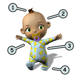 Drawing cartoon babies