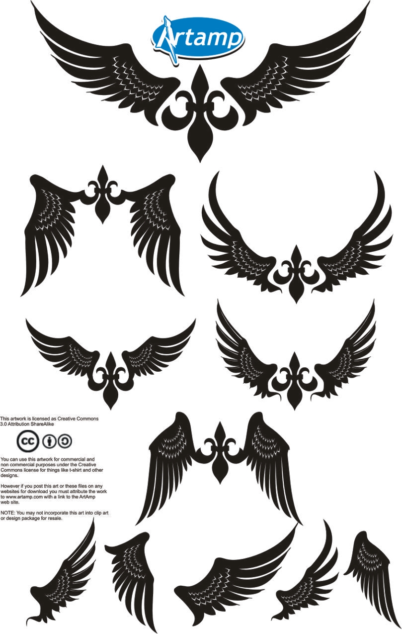 Simple Wings Vector Pack by artamp on DeviantArt