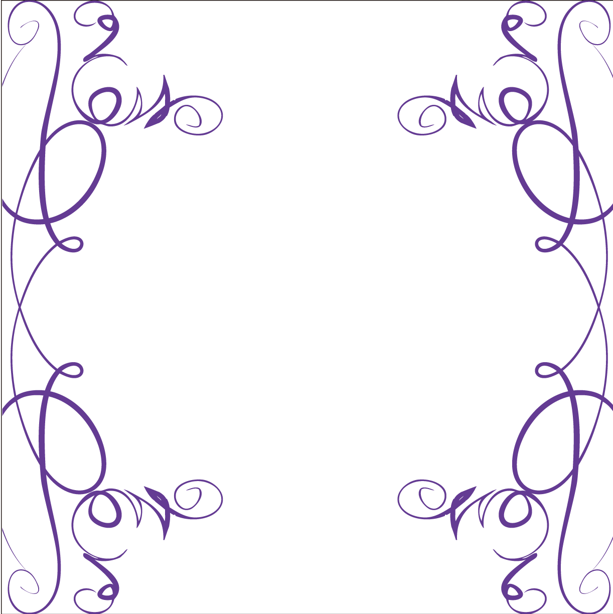 Simple Swirl Personalized Photo 12x12 Wall Calendar