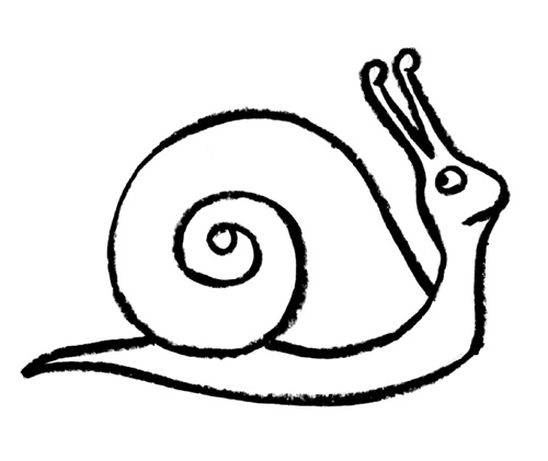 Snail Drawing - ClipArt Best
