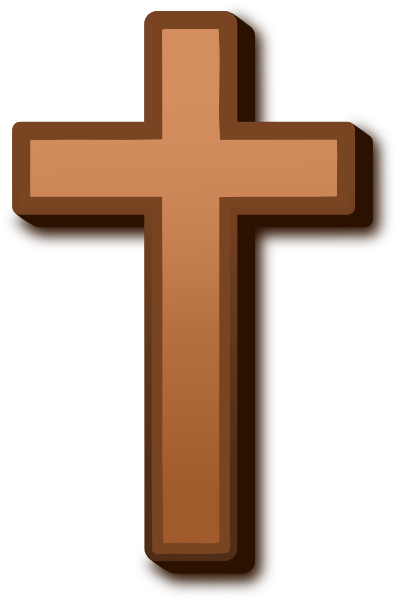 Brown Cross Clip Art - vector clip art online ...