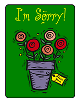I'm Sorry Free Printable Greeting Cards Template Apology
