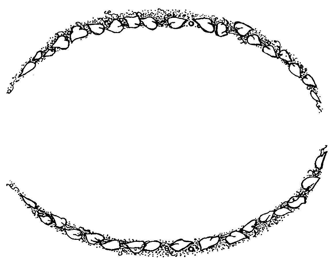 Leaf Border Oval | Mormon Share