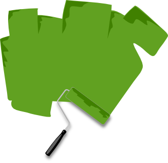 Clip Art: Paint Roller Border Banner 3 scallywag ...