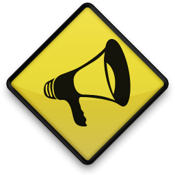 Yellow Road Sign Icons Media » Icons Etc