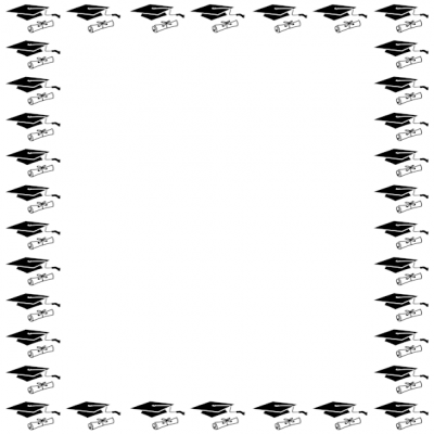 Graduation Border Clip Art - Tumundografico