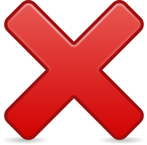 Clipart red x - ClipartFox