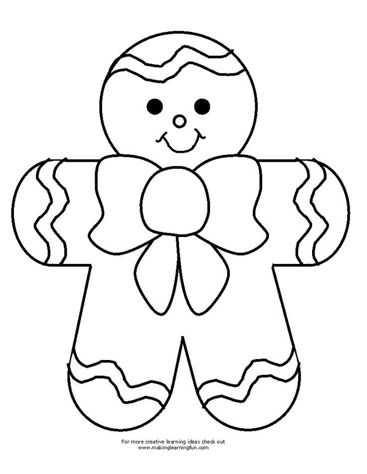 Gingerbread Man Template ...