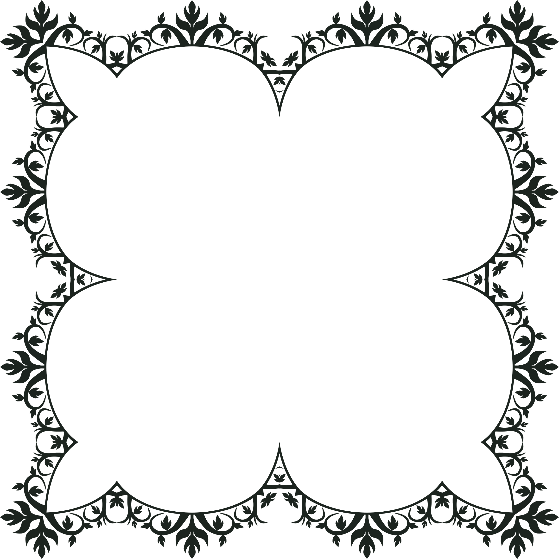 Clipart - Ornament Frame Extended 6