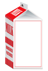 Milk Carton With Blank Panel stock photos - FreeImages.com