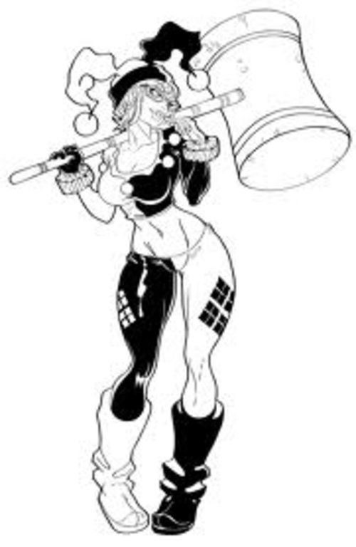 Coloring, Chang'e 3 and Harley quinn