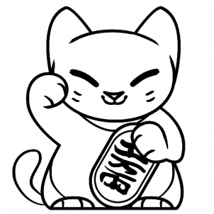 How to Draw a Lucky Cat, Step by Step, Japanese Mythology ...